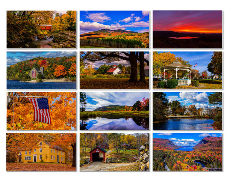 2024 New England Calendars. Autumn In New England 2024 Calendar.